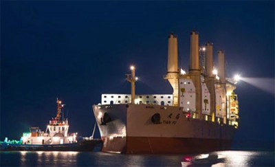 Another milestone was to dock the ships' port