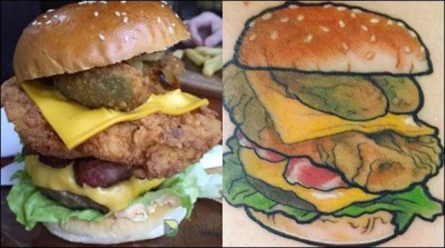 Made Tattoo, enjoy themselves life bhrmft Burger