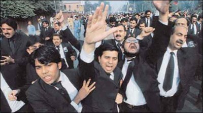Lawyers protest in Kashmir against Indian atrocities in Kashmir