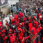New York: The annual comic convention, attended by hundreds of people