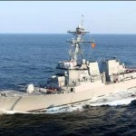Missile attack on a US Navy warship