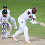 West Indies second innings 2 wickets for 95 runs
