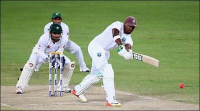 West Indies second innings 2 wickets for 95 runs