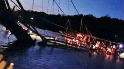 Indonesia: broken bridge, 8 killed, 34 injured