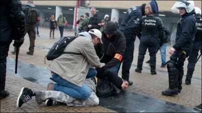 Police gunman in custody lylya in Brussels
