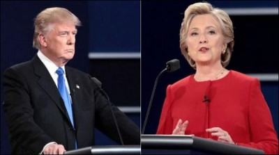 The last debate between Hillary and trump today