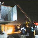 Red Restore, the mansion and the container removed from the sides
