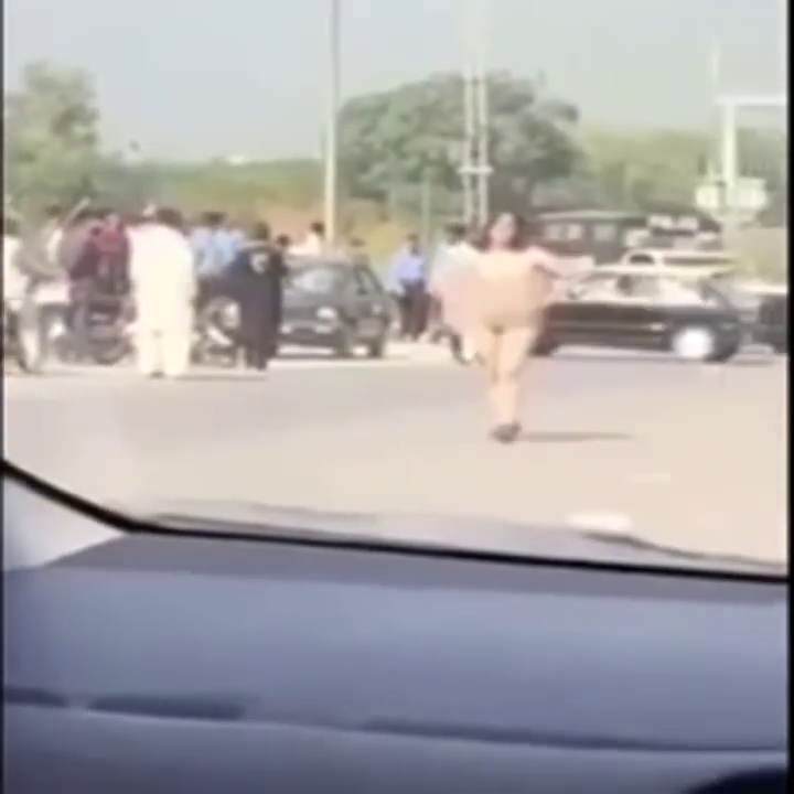 Woman naked protest in Islamabad