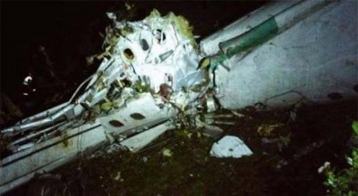 aircraft carrying Brazilian soccers carrier in Colombia 