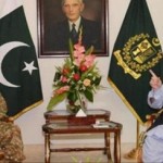 Farewell meeting with President and Prime Minister by General Raheel Sharif