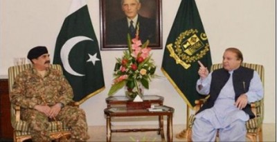 Farewell meeting with President and Prime Minister by General Raheel Sharif