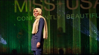 US: first time a model with hijab in beauty contest