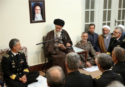 Iranian navy commanders Collectively called the Imam Khamenei 