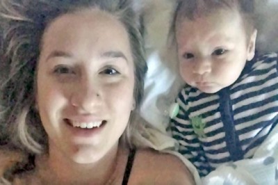 Two months baby surprised the mother of the words