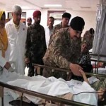 Army Chief of Civil Hospital Karachi, Shah visited the light of the tragedy victims