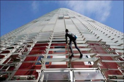 French spider man climbed a 38-storey building