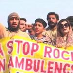Muzaffarabad: protest against Indian firing in Neelum Valley on Ambulance