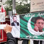 MQM factions disown pro-Musharraf banners