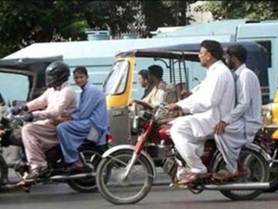 Enforcing the ban on pillion riding in Karachi was