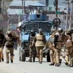 Indian troops in Kashmir to hoist Pakistan's flag incite violence at the funeral participants