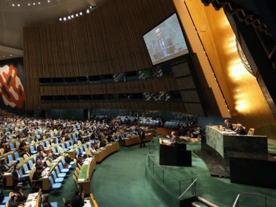 The self-determination of oppressed nations in the UN resolution adopted unanimously