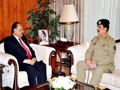 IN President House farewell ceremony in honor of the Army chief, Federal Ministers include