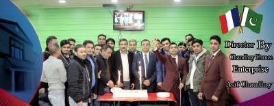 CEO and owner of Chaudhry france company Ch. Asif organized dinner with his workers and employees