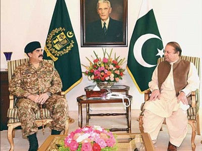 Raheel Sharif farewell meeting with the President and Prime Minister
