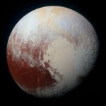 Muddy sea bottom surface of Pluto