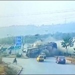 Islamabad accident, injuring 19 students of the private university bus