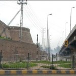 According to cracks in the main bridge clung Bashir Abad Square