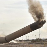 Britain's second tallest chimney explosion flattened