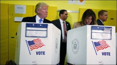 Trump's wife ballot vote would take a peep