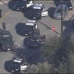 Fire outside a polling booth in California, killing one person