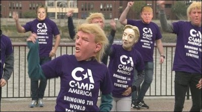Hillary and Trump took to the streets to dance!