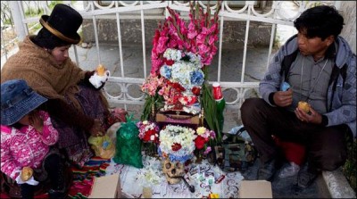 The annual festival of Skulls in BoLevia