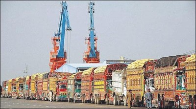 The CPC first export caravan reached in Gwadar to China