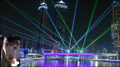 Stunning shimmering water canal opens in Dubai