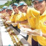 From 7 thousand eggs, 197 kg vegetable prepared salads