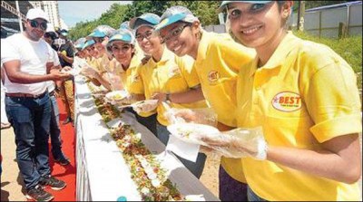 From 7 thousand eggs, 197 kg vegetable prepared  salads