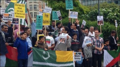 Jammu and Kashmir Liberation Front demonstrated in Brussels