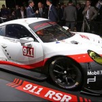 Annual International Auto Show in Los Angeles festival set up