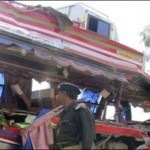 Faisalabad: speeding bus overturned, injuring 24 passengers