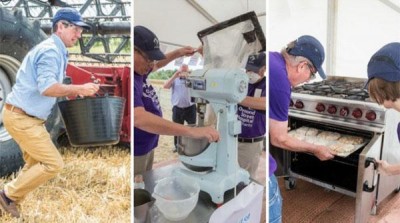 World record of Wheat harvest, milling and bread
