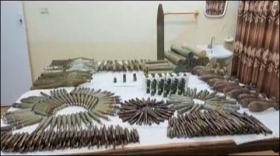 Recovered a large quantity of Weapons from Chagi