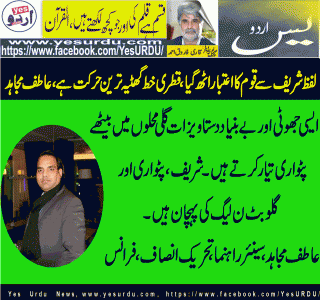 Atif Mujahid, Senior Leader, PTI, France