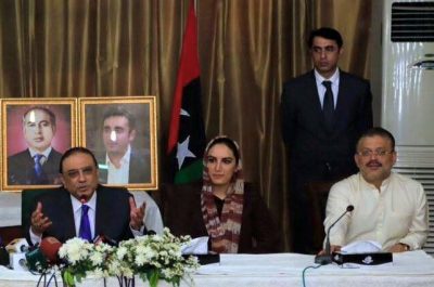 Ex-President of Pakistan Asif Ali Zardari in Pakistan