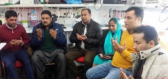 Miraj Din Chairman UP condolences on the death of his father