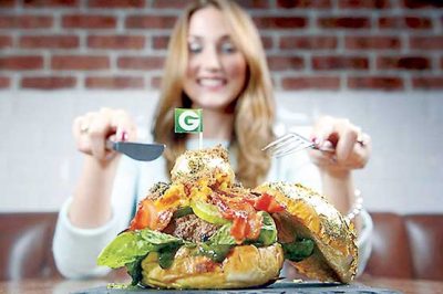 World Expensive Burger decorated gold foil