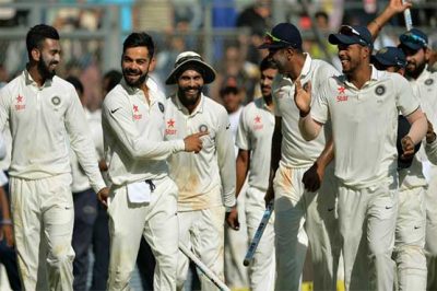 Mumbai test India beat England